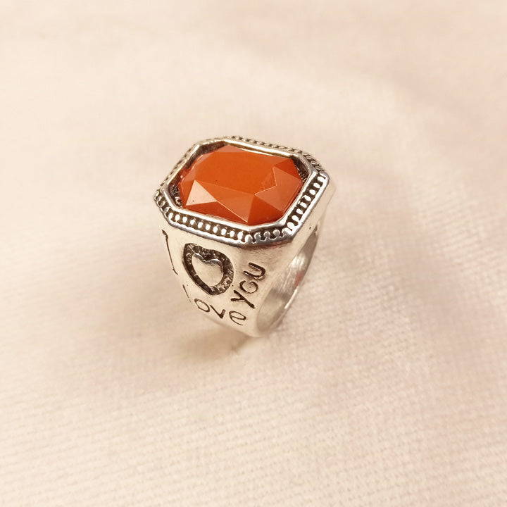Brown Stone Gents Ring 0558