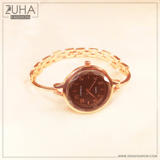 Stylish Rose Gold Ladies Watch 0107