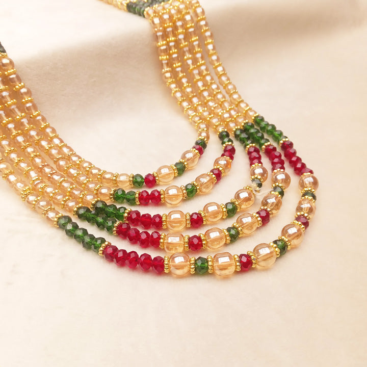 Bridal Mala Design Green Maroon 0793