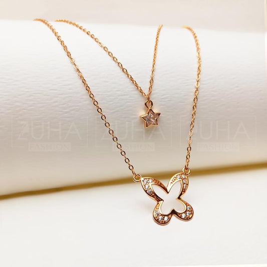 Double Chain Locket for Girls 0916