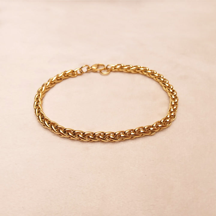 golden snake bracelet for men