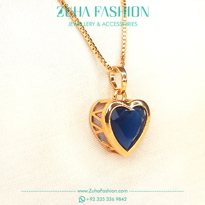 Blue Heart Locket for Girls 0979