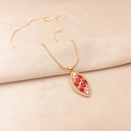 Red Crystal Locket for Women 0772