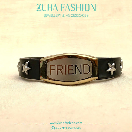 Friend Bracelet Black Wrist Band 0703