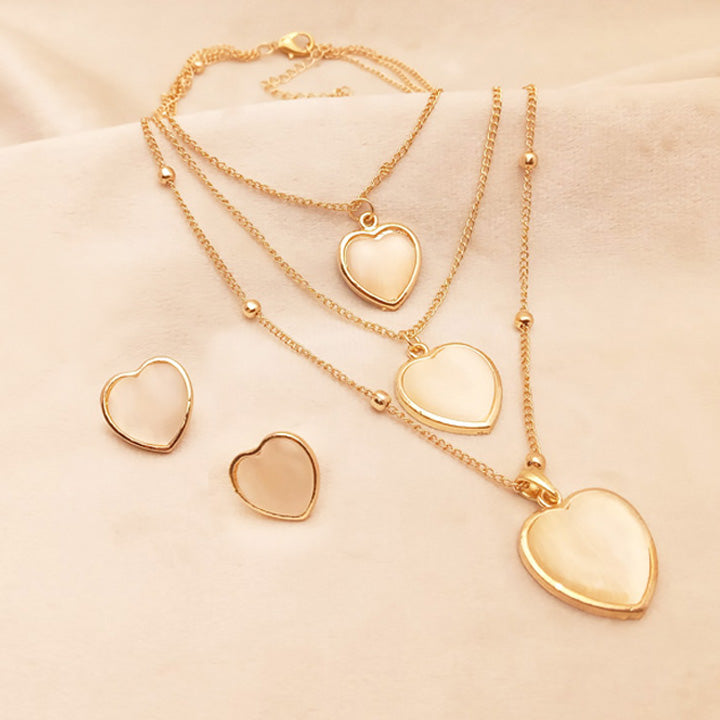 Heart Mala Necklace Set for Women 0658