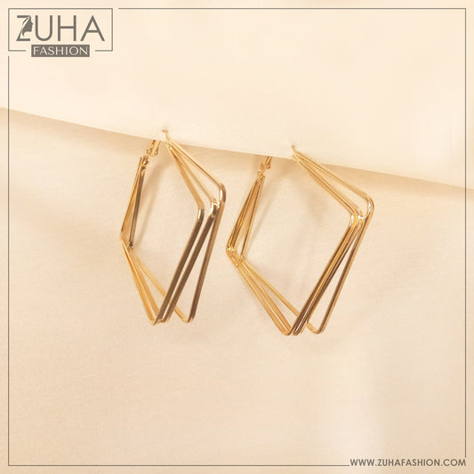 Funky Golden Bali Earrings 0003