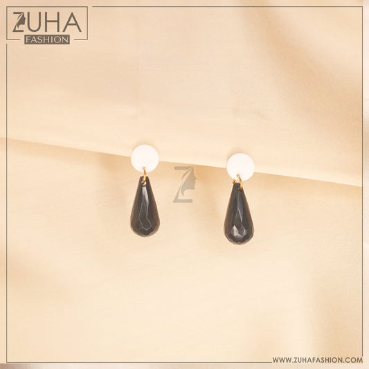 Funky Black Earrings 0022