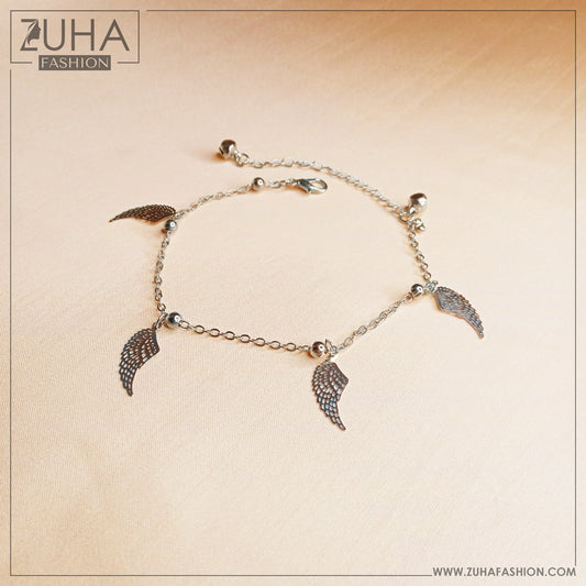 funky silver anklet