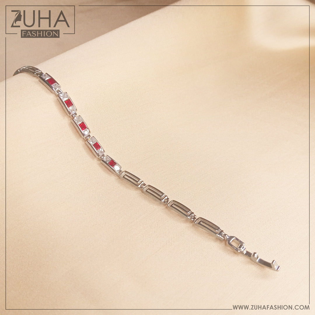 Versace Silver Red Bracelet 0029